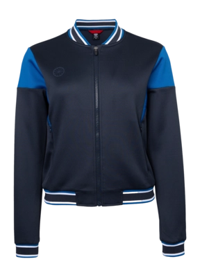 Tennisvest The Indian Maharadja Women Pique Bomber Jacket Night Blue Dry Touch