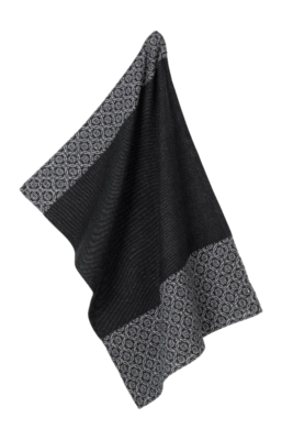 Geschirrtuch Kela Gianna Pattern Schwarz - 70 x 50 cm