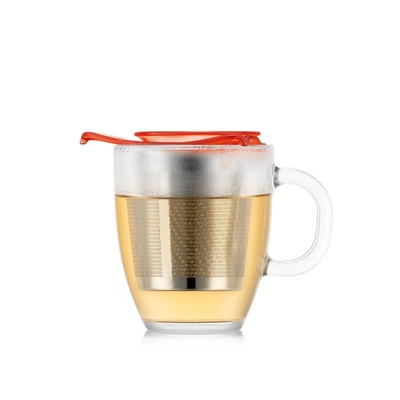 Theeglas Bodum Yoyo Met Filter Oranje 350 ml