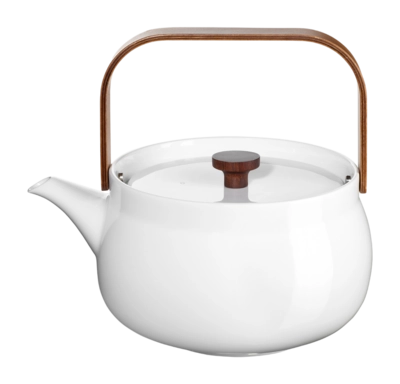 Theepot ASA Selection Japandi With Wooden Handle White 1,5 L