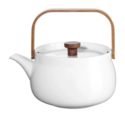 Theepot ASA Selection Japandi With Wooden Handle White 600 ml