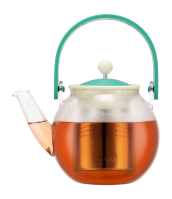 Theepot Bodum Assam Met RVS Filter 8 Kops Groen 1 L