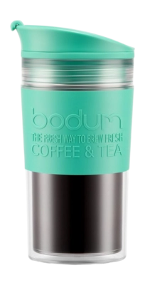 Thermosbeker Bodum Travel Mug Dubbelwandig Met Siliconen Rand Groen 350 ml
