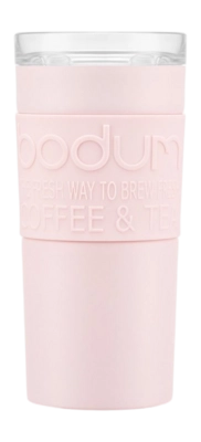 Thermosbeker Bodum Travel Mug Vacuüm Gepoedercoat RVS Strawberry 350 ml