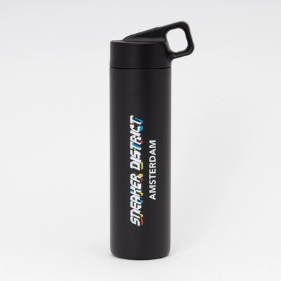 Thermosflasche MiiR Sneaker District Straw Bottle Black 591ml
