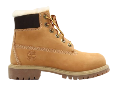 Timberland Enfants 6 Inch Premium WP Shearling Lined Boot Wheat Nubuck