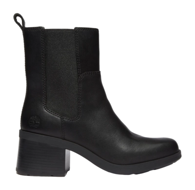 Timberland Women Bellevaux Mid Chelsea Boot Black Full Grain