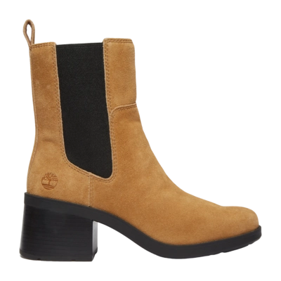Timberland Women Bellevaux Mid Chelsea Boot Medium Brown Suede