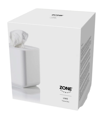 Tissuebox Zone Denmark Ume White 13 x 13 x 15,1 cm | Stijlvol in Huis