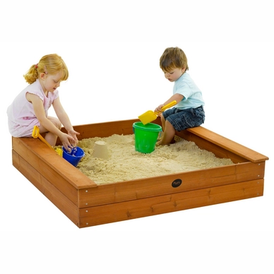 Zandbak Plum Square Wooden Sand Pit