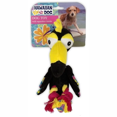 All For Paws Hawaiian Dog Toekan Met Touwenpoten Zwart 20 cm