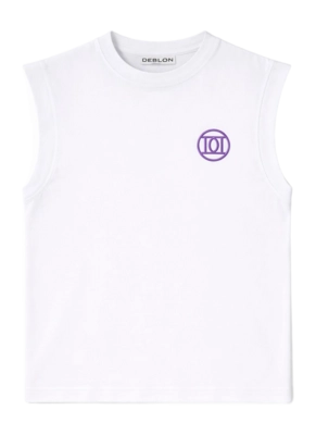Top Deblon Women Freya White Dusty Lilac