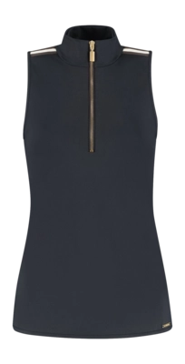 Top Deblon Women Rosy Sleeveless Black Cacao Pearl