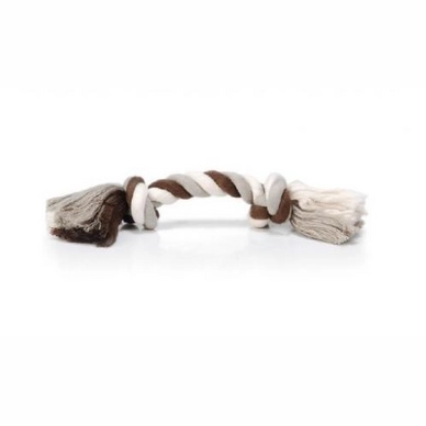 Flossytoy Beeztees 2 Knopen Grijs Bruin Crème 300 g