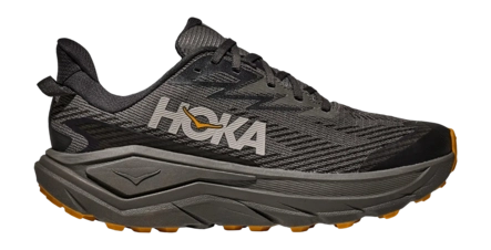 Trailrunning schoen HOKA Men Challenger 8 GTX Asphalt Grey / Varsity Yellow