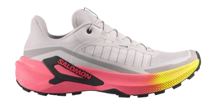 Trailrunning Schoen Salomon Men Genesis 2 Gray Violet / Safety Yellow Trail