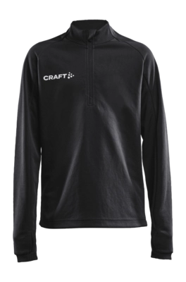Trainingsjack Craft Junior Evolve Halfzip Black