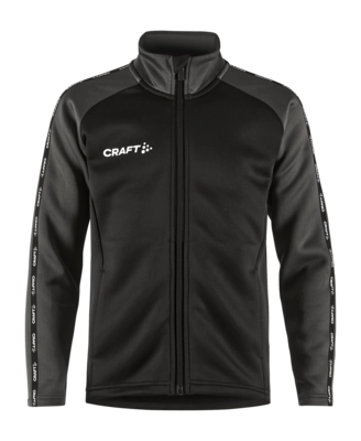 Trainingsjack Craft Junior Squad 2.0 Full Zip Black-Granite