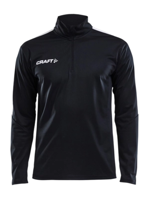 Trainingsjack Craft Men Progress Halfzip LS Tee Black/White Regular Fit