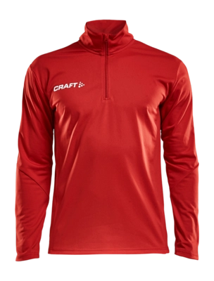 Trainingsjack Craft Men Progress Halfzip LS Tee Bright Red Regular Fit
