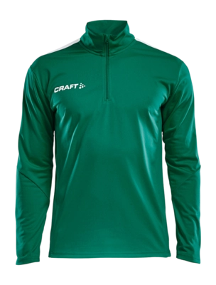 Trainingsjack Craft Men Progress Halfzip LS Tee Team Green Regular Fit