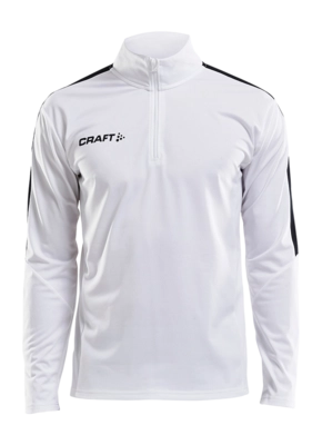 Trainingsjack Craft Men Progress Halfzip LS Tee White Regular Fit