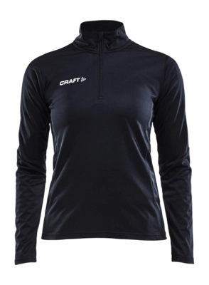 Trainingsjack Craft Women Progress Halfzip LS Tee Black Regular Fit