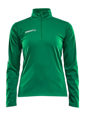 Trainingsjack Craft Women Progress Halfzip LS Tee Team Green Regular Fit