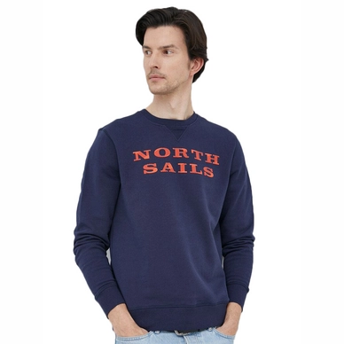 Pullover North Sails Crewneck Sweatshirt With Graphic Herren Navy Blue