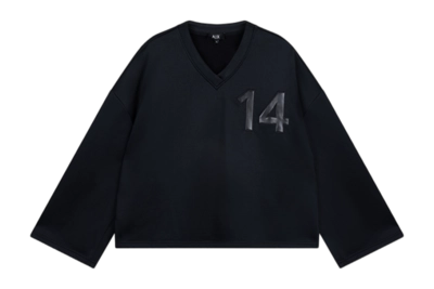 Trui Alix The Label Women V-Neck Sweat Top Black