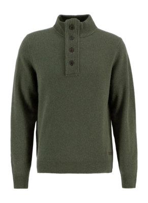 Trui Barbour Men Essential Patch Half Zip Knitted Jumper Olive