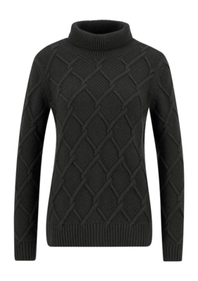 Trui Barbour Women Burne Roll Neck Knitted Jumper Olive