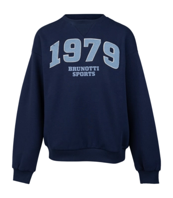 Trui Brunotti Women Aldora Sweater Indigo Blue Loose Fit