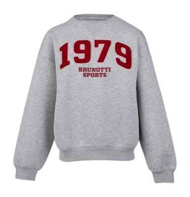 Trui Brunotti Women Aldora Sweater Light Grey Melee Loose Fit