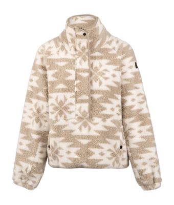 Trui Brunotti Women Powchou Print Fleece Polar Fungi Loose Fit