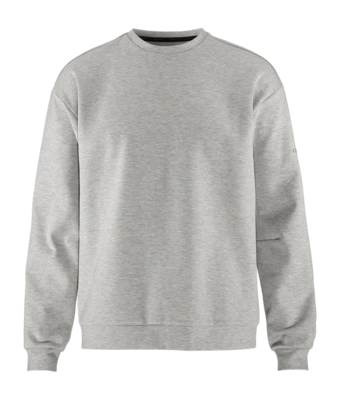 Trui Craft Men Adv Join RN Sweatshirt Grey Melange Relaxed Fit