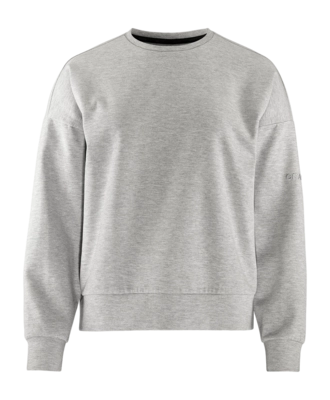 Trui Craft Women Adv Join RN Sweatshirt Grey Melange Relaxte pasvorm