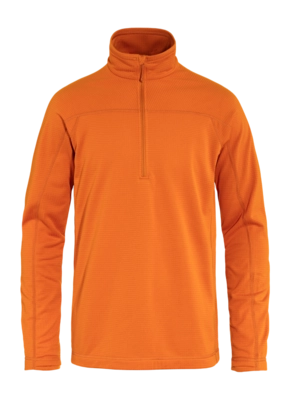 Trui Fjällräven Men Abisko Lite Fleece Half Zip Sunset Orange