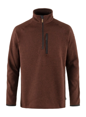 Trui Fjällräven Men Övik Fleece Half Zip Autumn Leaf