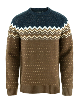 Trui Fjällräven Men Övik Knit Sweater Dark Oak Navy