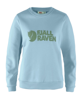 Trui Fjällräven Women Logo Sweater Breeze Blue Patina Green