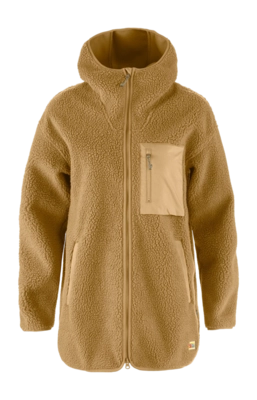 Trui Fjällräven Women Vardag Pile Fleece Long Buckwheat Brown