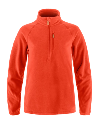 Trui Fjällräven Women Övik Lite Fleece Half Zip Flame Orange