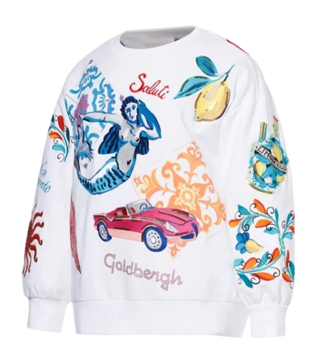 Trui Goldbergh Women Seraphina White Oversized Fit