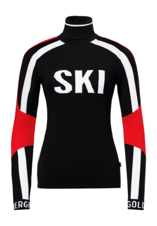 Trui Goldbergh Women Sport Sweater Black Slim fit