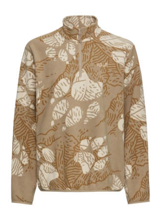 Trui Jack Wolfskin Women Paw Era 100 Print HZ Paw Hazel Wood Relaxed Fit