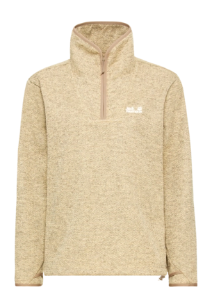 Trui Jack Wolfskin Women Pinetrail HZ Vanilla Cream Relaxed Fit