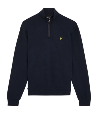 Trui Lyle & Scott Men Loopback Quarter Zip Dark Navy