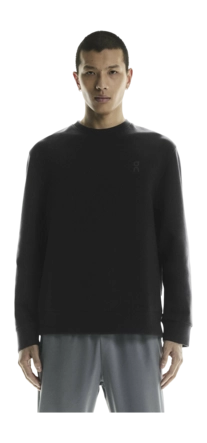 Trui On Running Men Focus Tech Crew Black