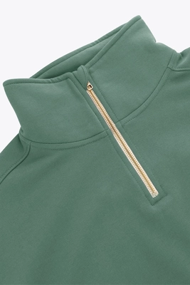 3---APP00170_7038_3_Women_Cropped_Half_Zip_Sweater_Bayou_Green